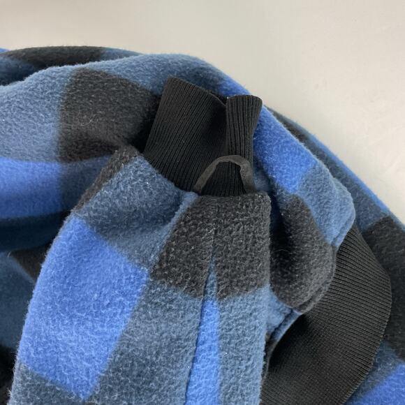 Vintage Columbia Blue Buffalo Plaid Full Zip Fleece Jacket Mens Size Medium - Picture 4 of 5